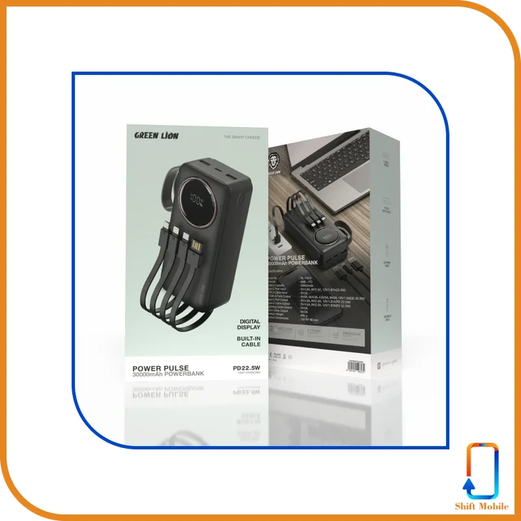 پاوربانک گرین لاین Green Lion مدل GL-PX13 ظرفیت 30000 توان 22.5 وات