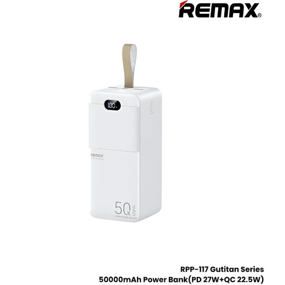 پاوربانک ریمکس RPP-117 ظرفیت 50000 میلی آمپر ساعت