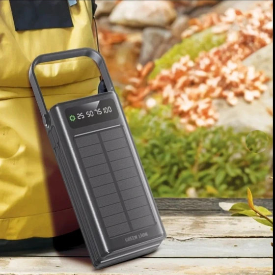پاوربانک گرین لاین مدل Solar Max ظرفیت 30000 میلیآمپر ساعت