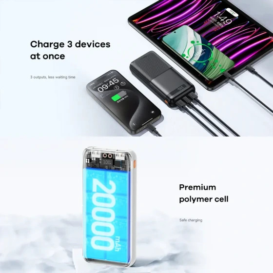 پاوربانک ریمکس مدل Flinc RPP-72 20000MAH