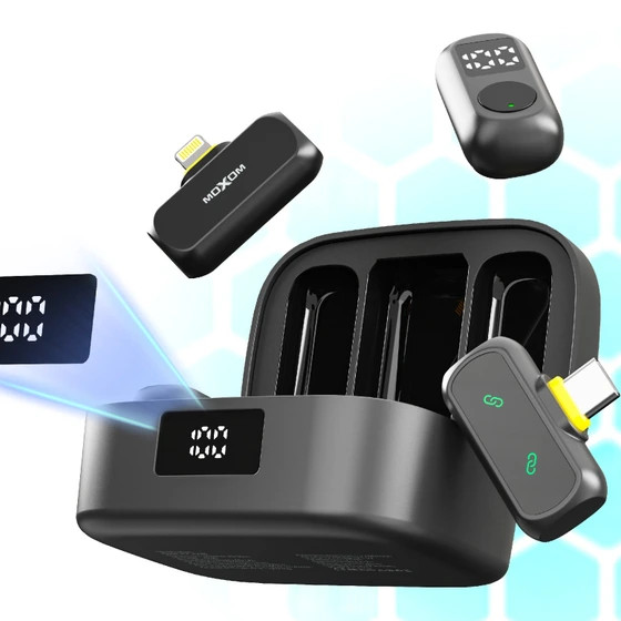 میکروفون بی سیم دوگانه یقه ای موکسوم مدل MX-AX85