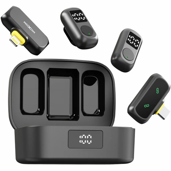 میکروفون بی سیم دوگانه یقه ای موکسوم مدل MX-AX85
